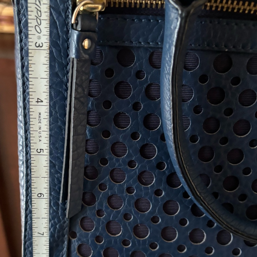 Kate Spade Blue Satchel with Quilted Design - Picture 5 of 6